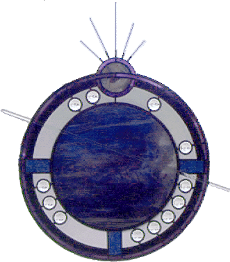 Violet Nautical Shield